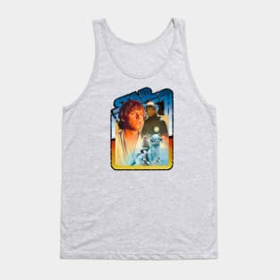 Hero (Black starfield, desert border) Tank Top